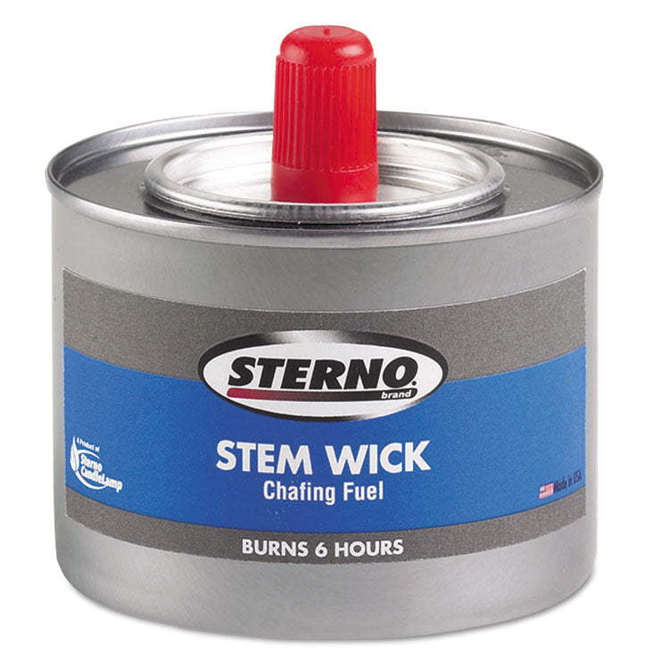 Sterno - Chafing Fuel Can With Stem Wick, Methanol, 6 Hour Burn, 1.89 g, 24/Carton