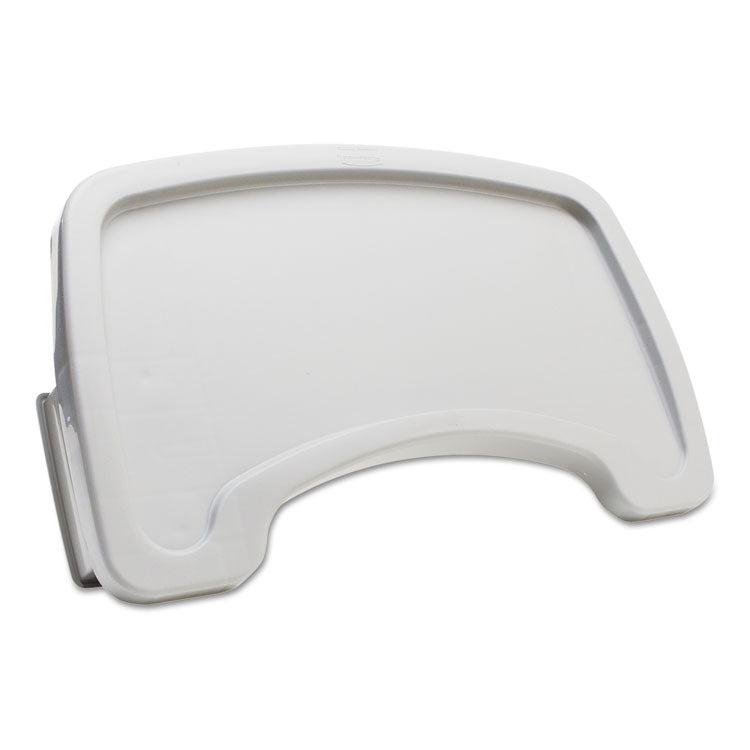 Rubbermaid Commercial - Sturdy Chair Microban Youth Seat Tray for Rubbermaid Commercial Youth Seats, 18.5 x 11.5 x 3.25, Plastic, Platinum