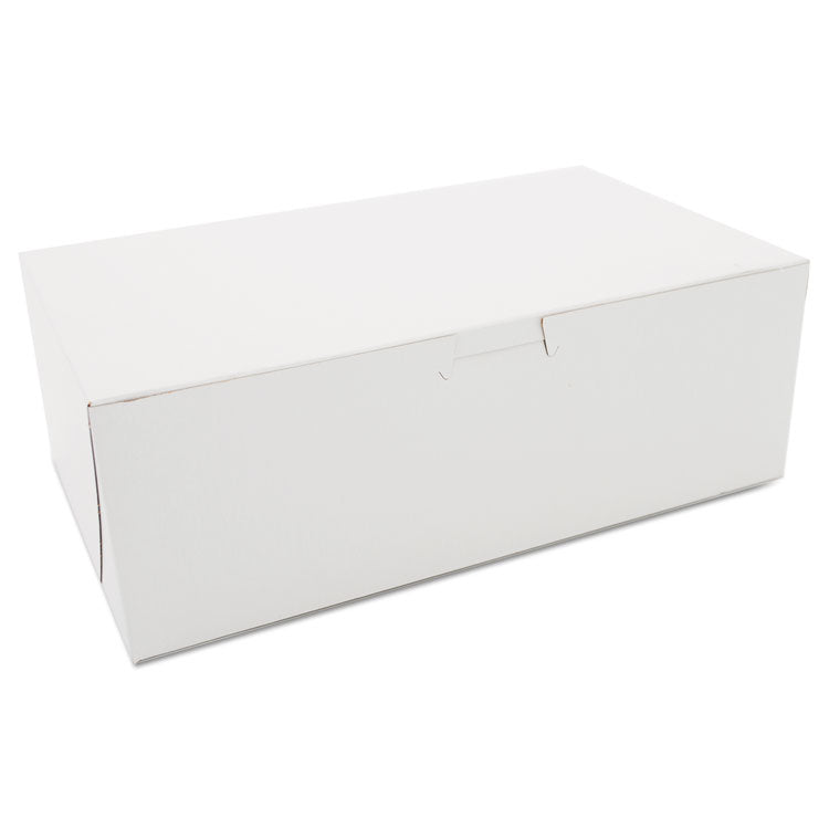 SCT - Non-Window Bakery Boxes, 10 x 6 x 3.5, White, Paper, 250/Bundle