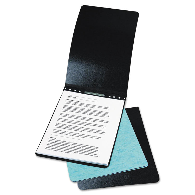 ACCO - PRESSTEX Report Cover with Tyvek Reinforced Hinge, Top Bound, Two-Piece Prong Fastener, 2" Capacity, 8.5 x 14, Light Blue