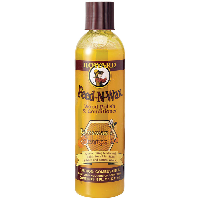 HOWARD - Howard Feed-N-Wax Orange Scent Wood Protector 8 oz Gel - Case of 12