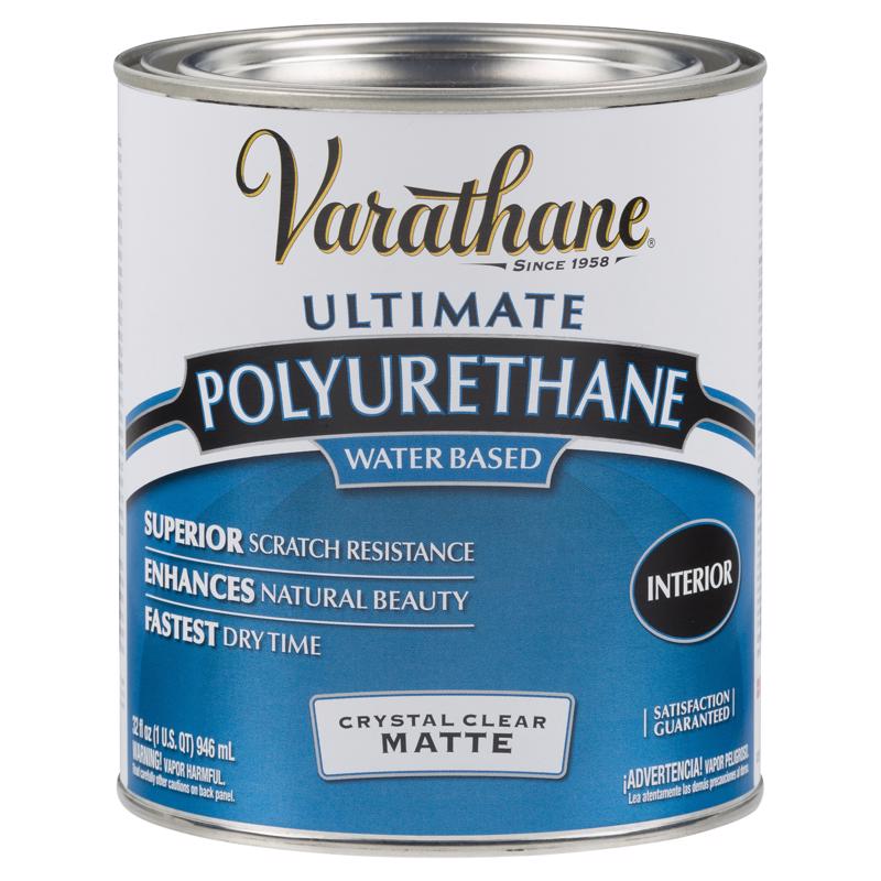 VARATHANE - Varathane Ultimate Transparent Matte Crystal Clear Water-Based Urethane Modified Alkyd Polyurethane - Case of 2