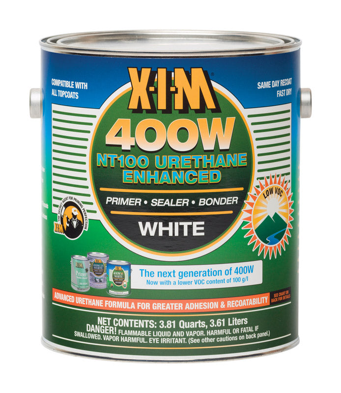 X-I-M  400W NT100 URETHANE ENHANCED - X-I-M 400W NT100 White Alkyd Primer/Sealer/Bonder 3.81 qt - Case of 2