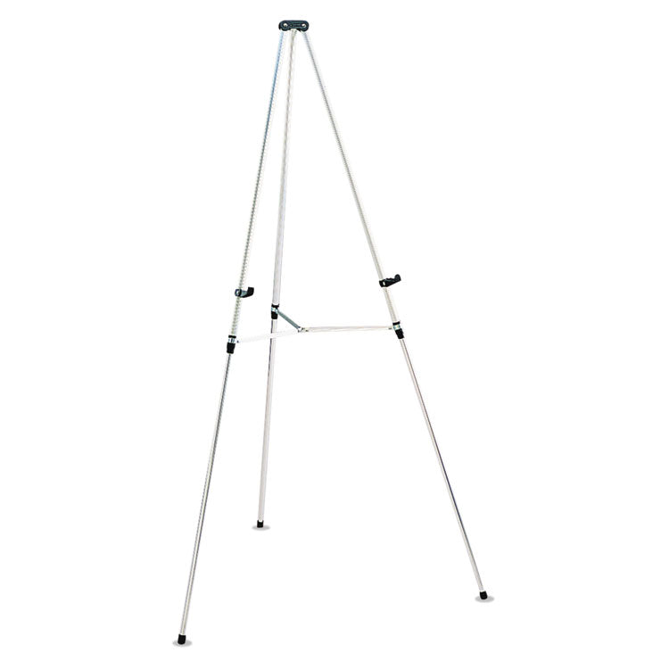 Quartet - Lightweight Telescoping Tripod Easel, 38" to 66" High, Aluminum, Silver