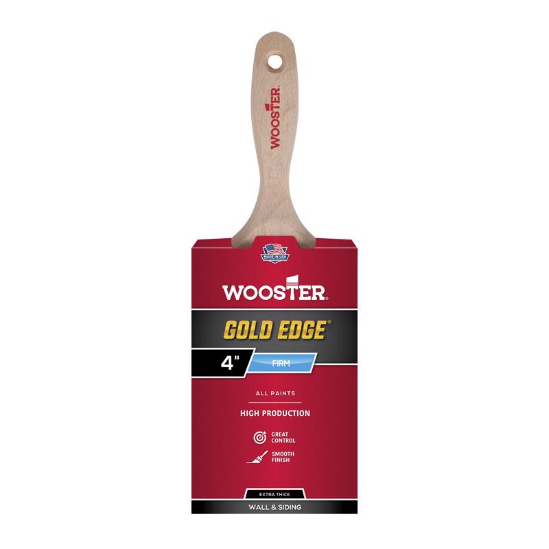 WOOSTER - Wooster Gold Edge 4 in. Firm Straight Paint Brush