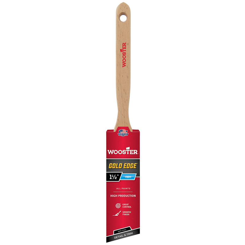 WOOSTER - Wooster Gold Edge 1-1/2 in. Firm Semi-Oval Angle Paint Brush