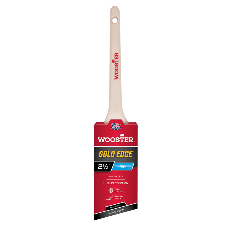 WOOSTER - Wooster Gold Edge 2-1/2 in. Firm Thin Angle Paint Brush