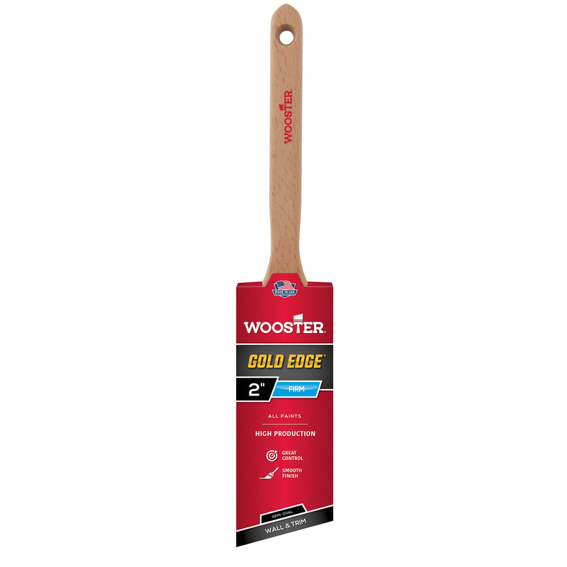 WOOSTER - Wooster Gold Edge 2 in. Firm Semi-Oval Angle Paint Brush