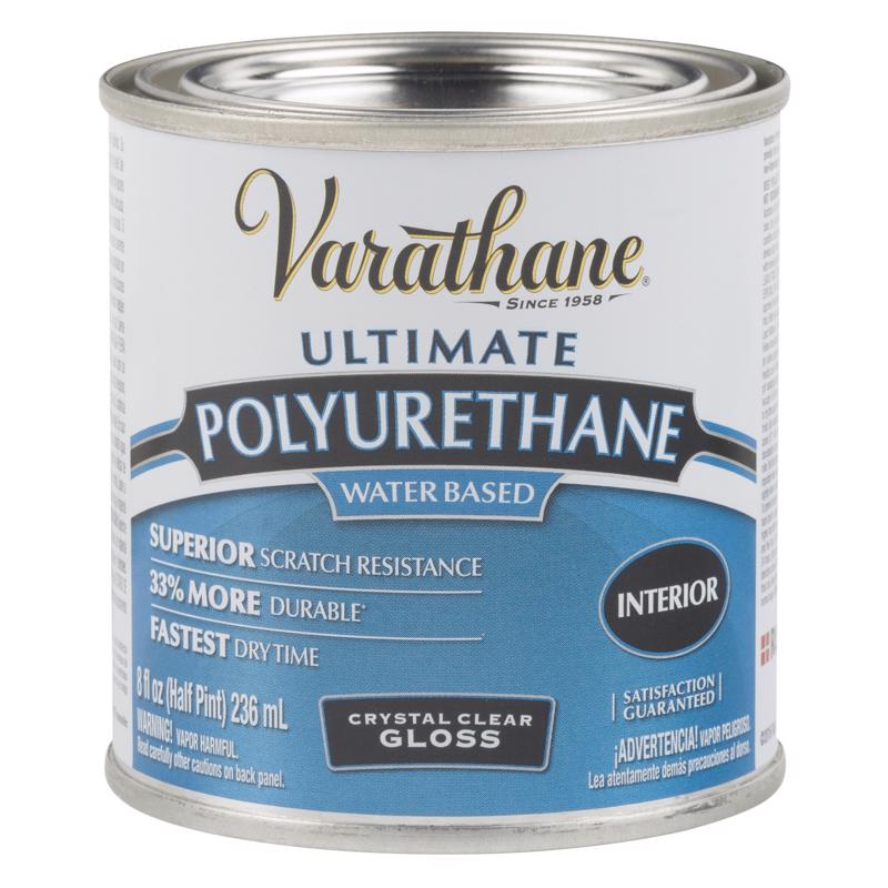 VARATHANE - Varathane Ultimate Transparent Gloss Crystal Clear Water-Based Acrylic Modified Urethane Polyurethan - Case of 4