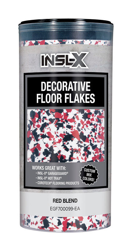 INSL-X - Insl-X Indoor and Outdoor Red Blend Decorative Floor Flakes 12 oz