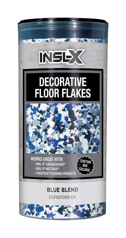 INSL-X - Insl-X Indoor and Outdoor Blue Blend Decorative Floor Flakes 12 oz