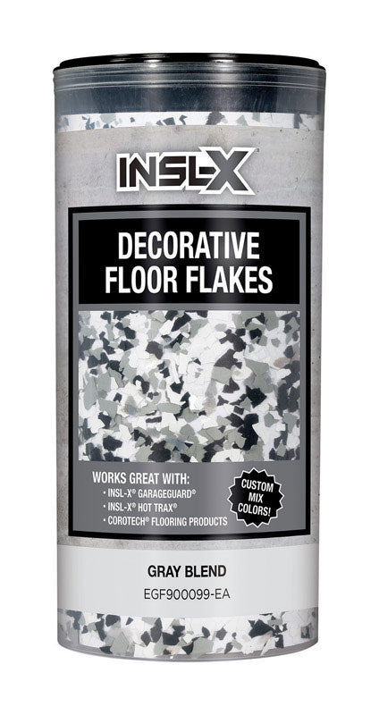 INSL-X - Insl-X Indoor and Outdoor Gray Blend Decorative Floor Flakes 12 oz