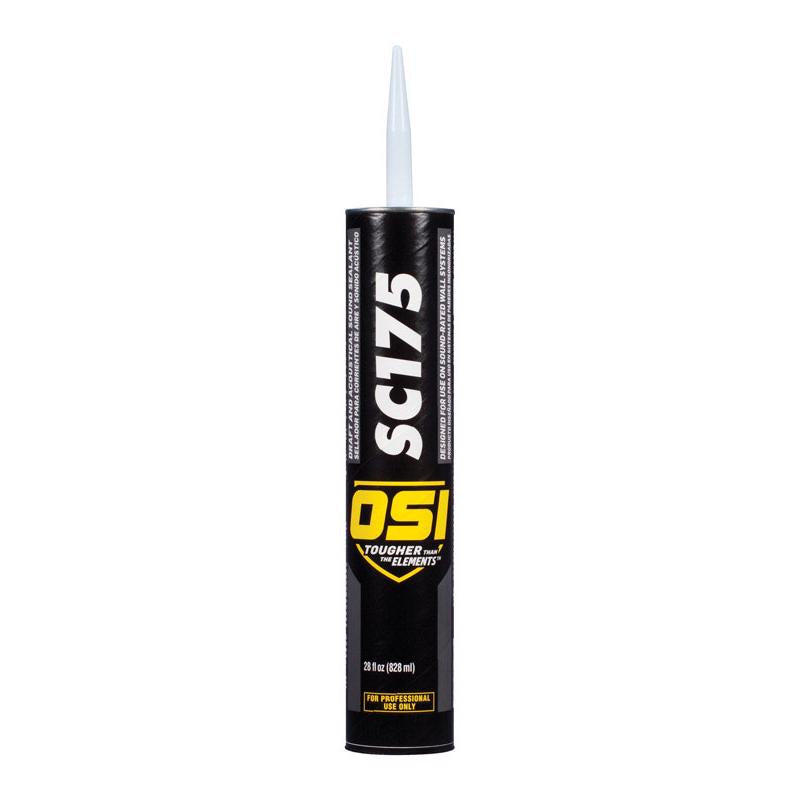 OSI - OSI SC175 White Synthetic Rubber Acoustical/Draft/Smoke/Sound Insulating Sealant 28 oz - Case of 12