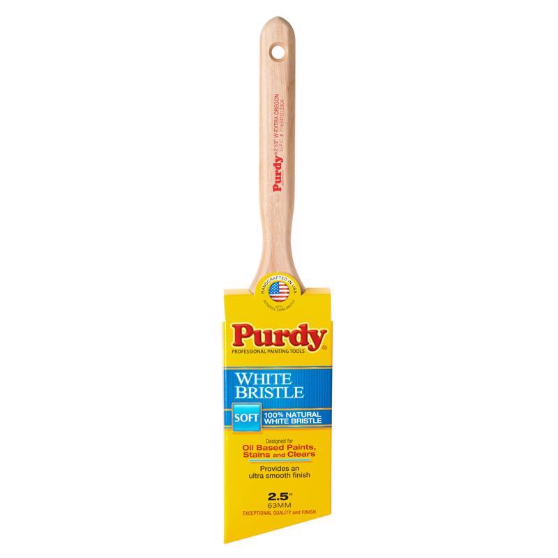 PURDY CORPORATION AKA PSB PAINT SUNDRY B - Purdy White Bristle Extra Oregon 2-1/2 in. Soft Angle Trim Paint Brush