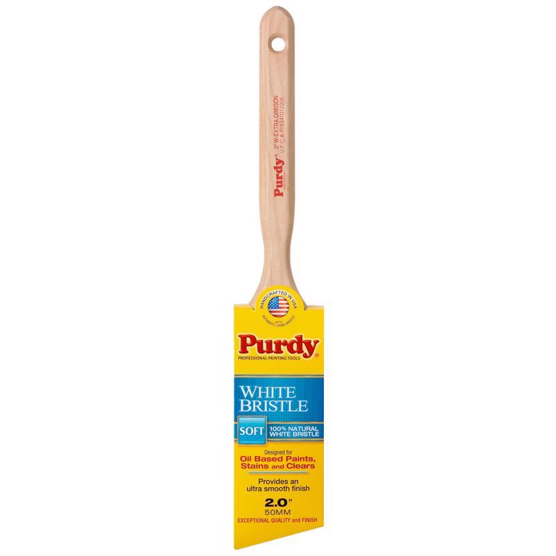 PURDY CORPORATION AKA PSB PAINT SUNDRY B - Purdy White Bristle Extra Oregon 2 in. Soft Angle Trim Paint Brush