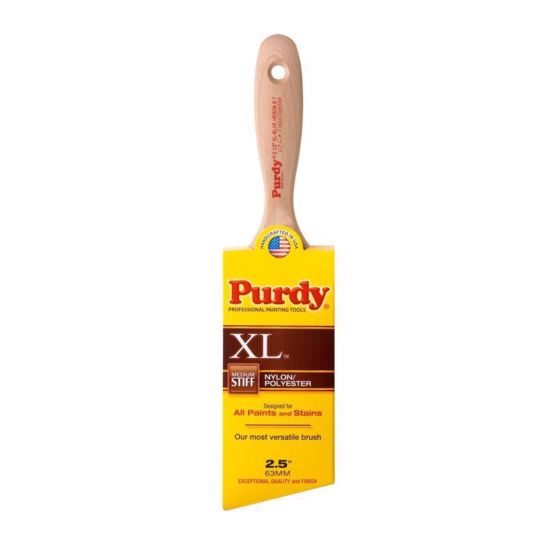 PURDY CORPORATION AKA PSB PAINT SUNDRY B - Purdy XL Blue Heron B.T. 2-1/2 in. Medium Stiff Angle Trim Paint Brush