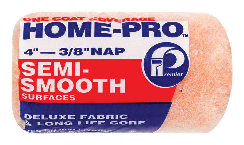 PREMIER - Premier Home-Pro Polyester 4 in. W X 3/8 in. Paint Roller Cover 1 pk - Case of 36