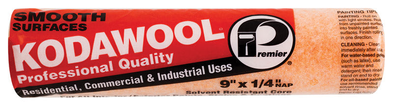 PREMIER - Premier Kodawool Polyester 9 in. W X 1/4 in. Paint Roller Cover 1 pk - Case of 36