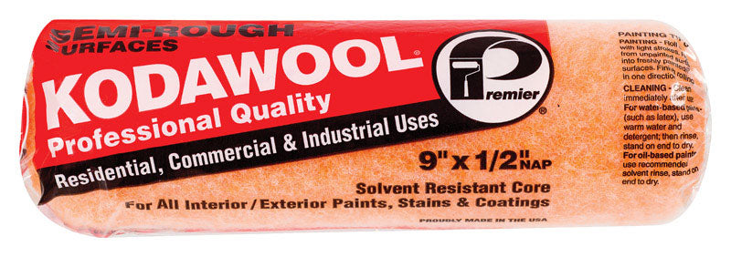 PREMIER - Premier Kodawool Polyester 9 in. W X 1/2 in. Paint Roller Cover 1 pk - Case of 25