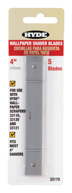 HYDE - Hyde 4 in. W High Carbon Steel Wallpaper Shaver Blade - Case of 10