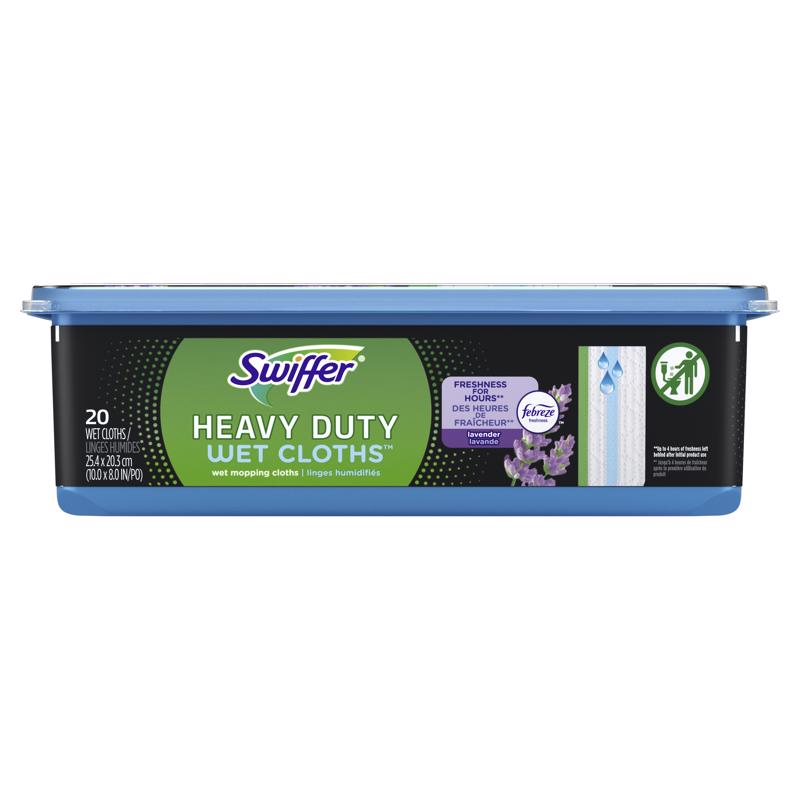 SWIFFER - Swiffer Sweeper 5.4 in. Wet Microfiber Mop Refill Pad 20 pk [80374073]