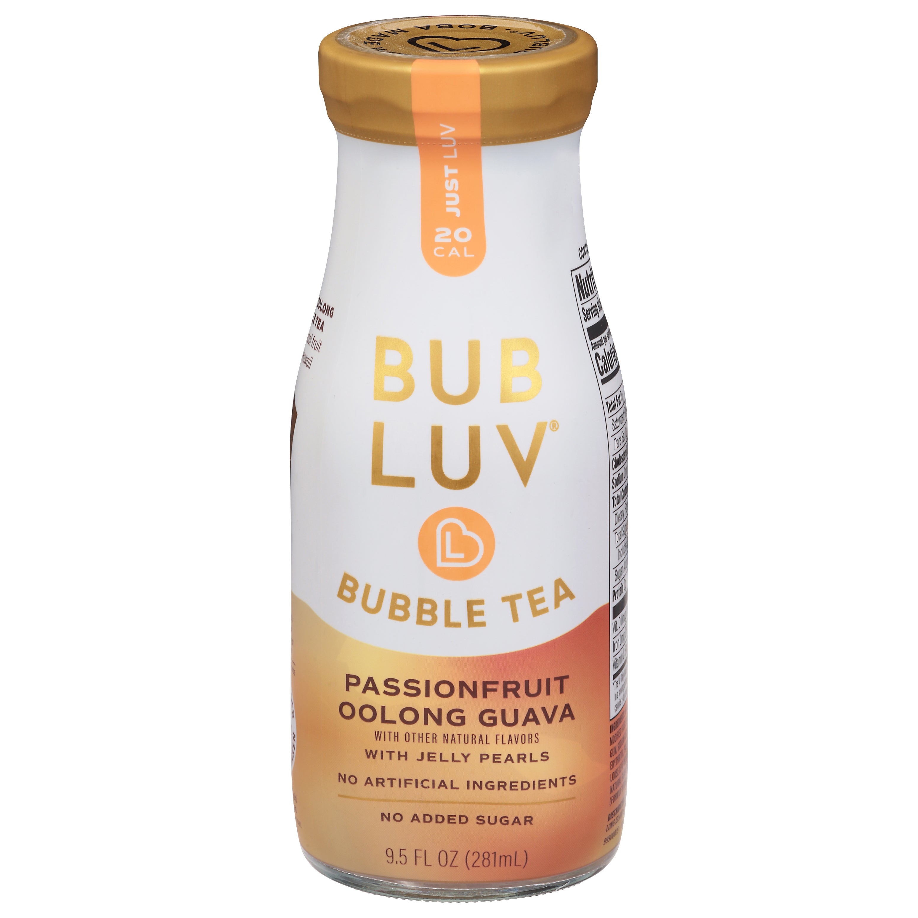 Bubluv Passionfruit Oolong Guava Bubble Tea 9.5 fl oz - Case of 6
