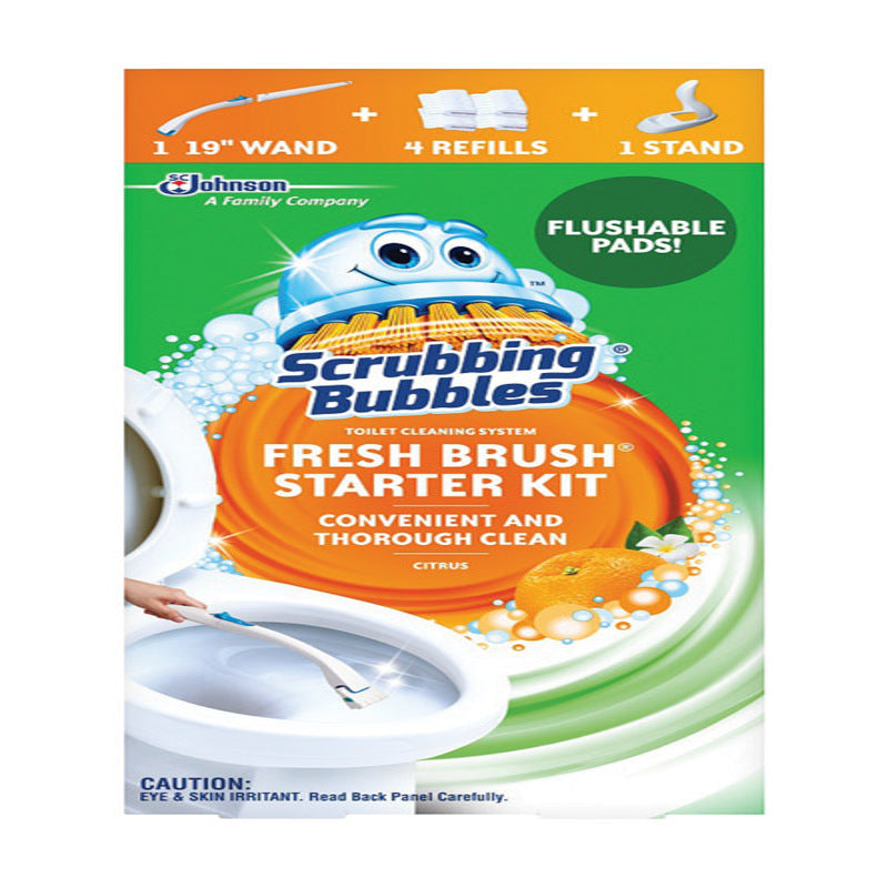 SCRUBBING BUBBLES - Scrubbing Bubbles Fresh Brush Disposable Toilet Scrubber Kit