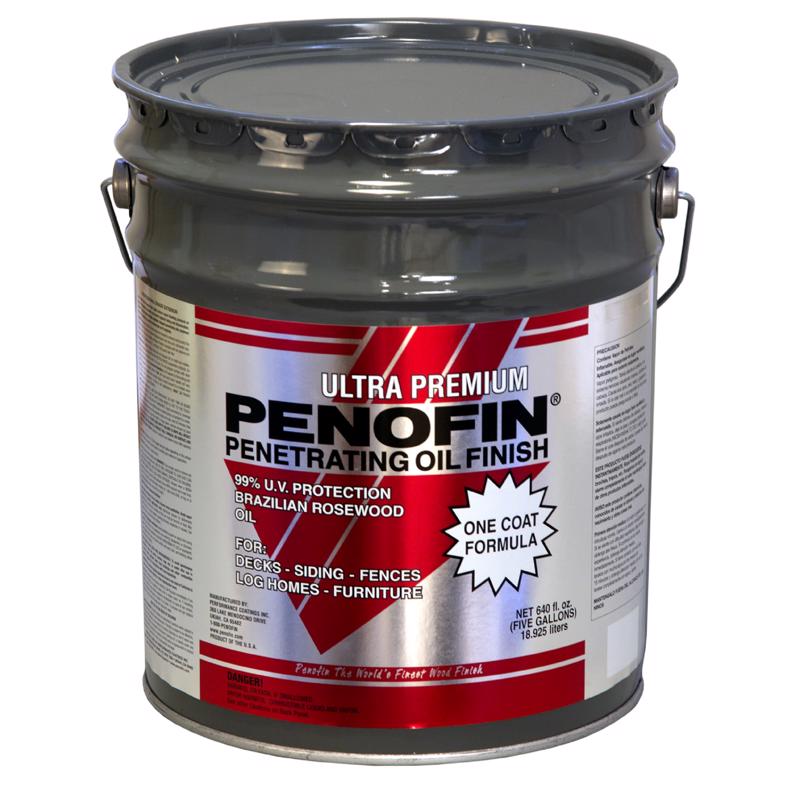 PENOFIN - Penofin Ultra Premium Transparent Chestnut Oil-Based Penetrating Wood Stain 5 gal