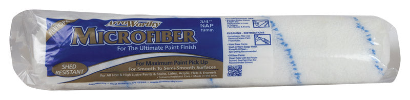 ARROWORTHY - ArroWorthy Microfiber 14 in. W X 3/4 in. Paint Roller Cover 1 pk