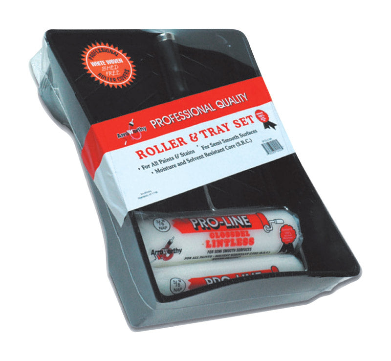 ARROWORTHY - ArroWorthy Pro-Line Glossdel Plastic 0 in. W X 9 in. L Disposable Paint Tray Kit