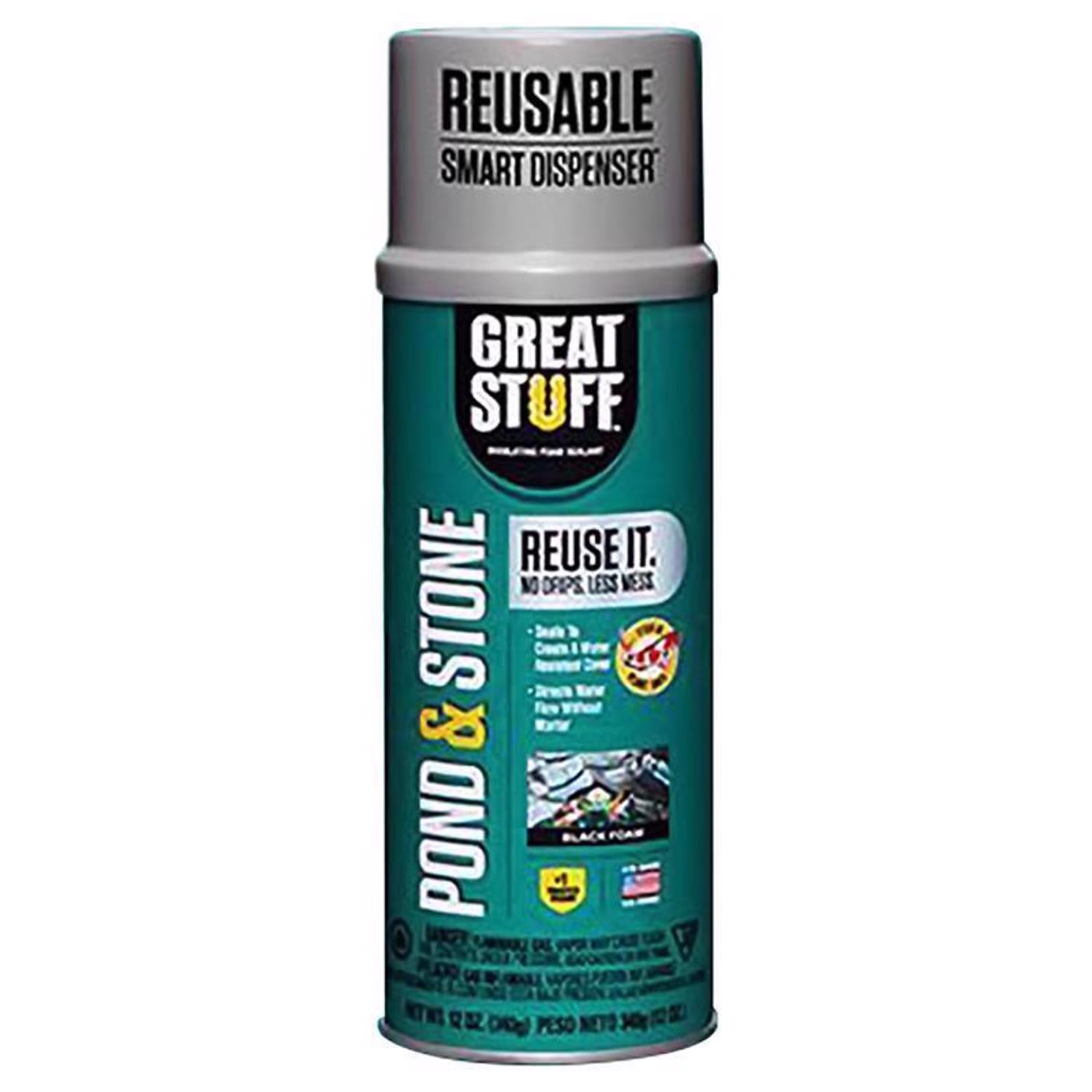 Great Stuff Smart Dispenser Black Polyurethane Insulating Foam Sealant 12 oz - Case of 12