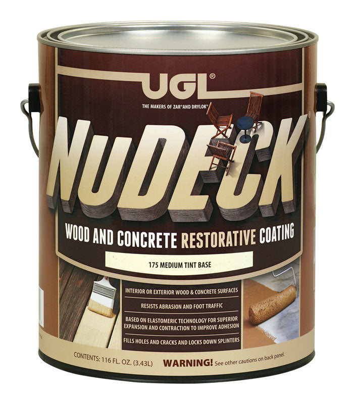 UGL - UGL NuDECK Flat Medium Tint Base Mid Tone Base Floor and Patio Coating 1 gal - Case of 2