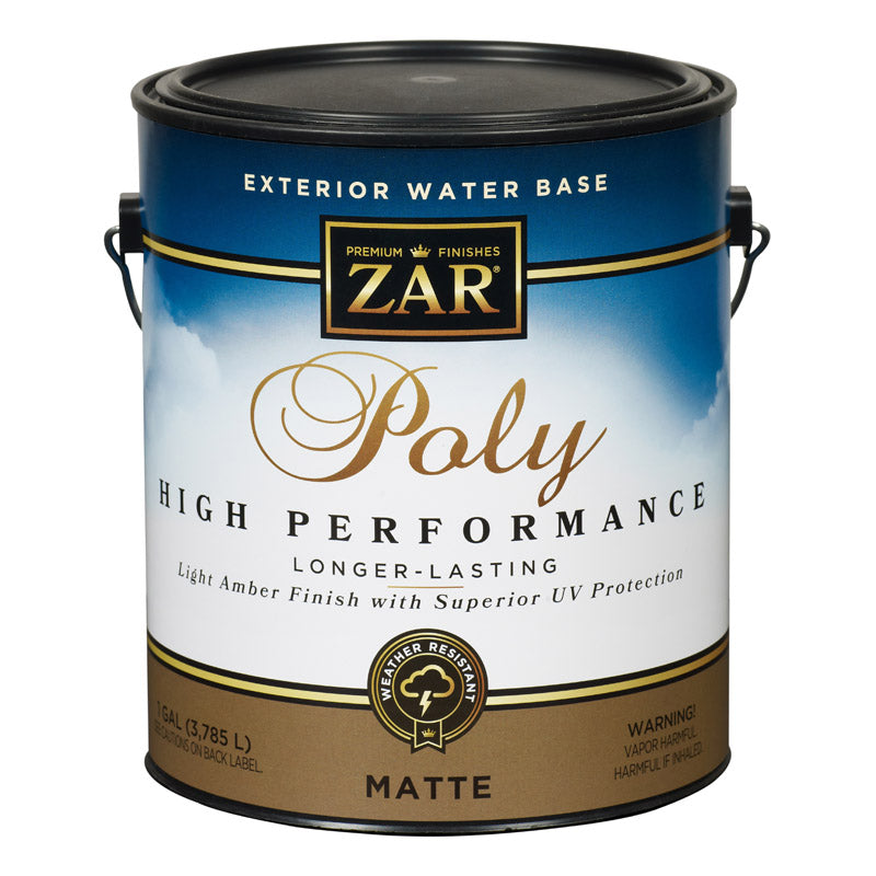 ZAR - ZAR Matte Light Amber Water-Based Polyurethane 1 gal - Case of 2