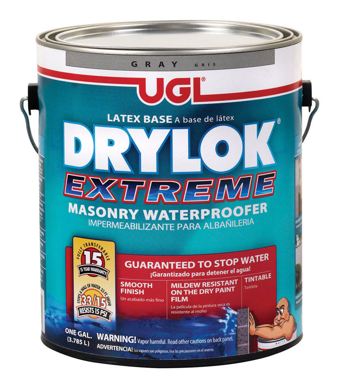 DRYLOK - Drylok Matte Gray Tintable Latex Masonry Waterproof Sealer 1 gal - Case of 2