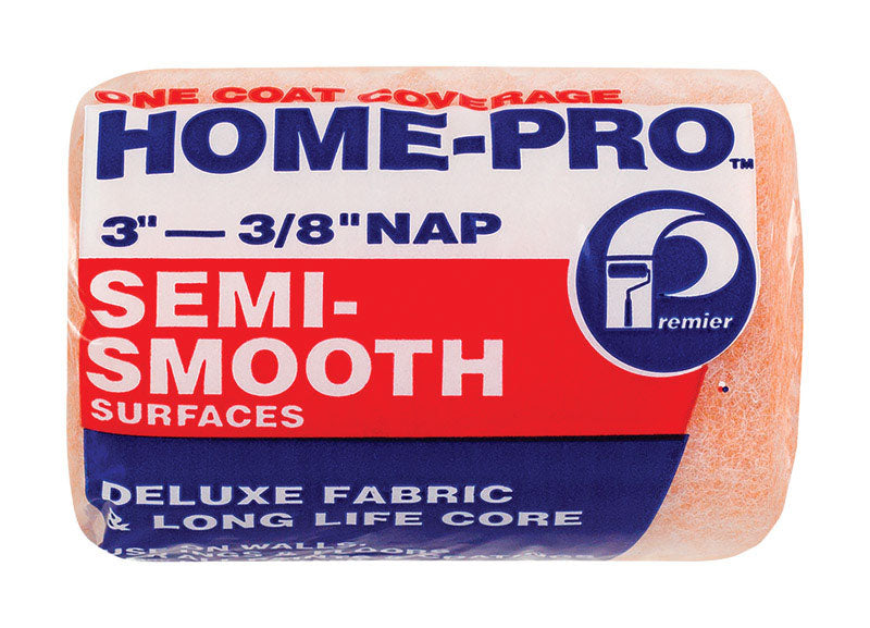 PREMIER - Premier Home-Pro Polyester 3 in. W X 3/8 in. Paint Roller Cover 1 pk - Case of 36