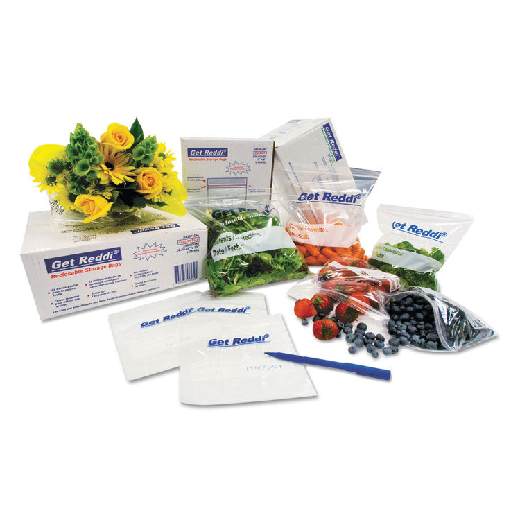 Inteplast Group - Food Bags, 24 qt, 1 mil, 12" x 30", Clear, 500/Carton