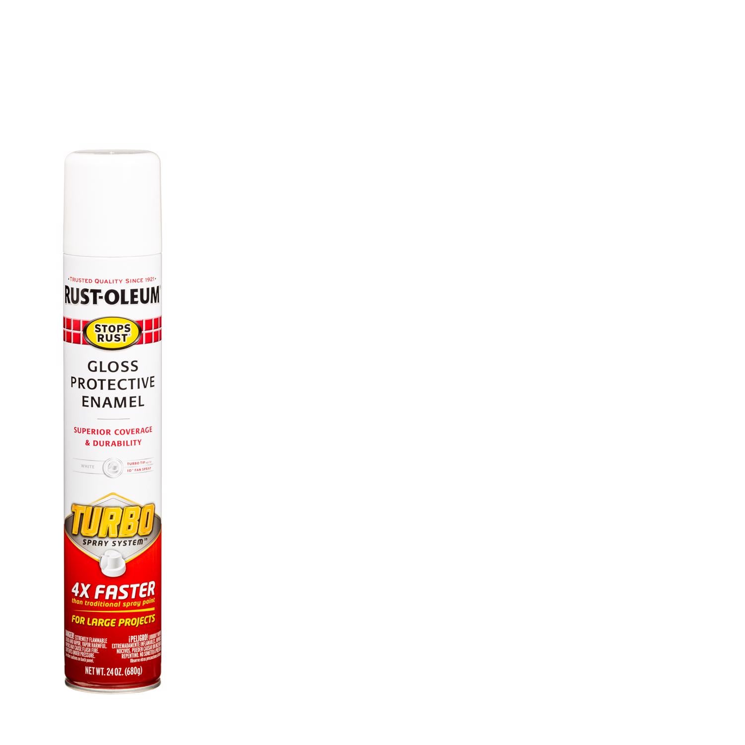 Rust-Oleum Stops Rust Gloss White Protective Enamel Spray Paint 24 oz - Case of 6