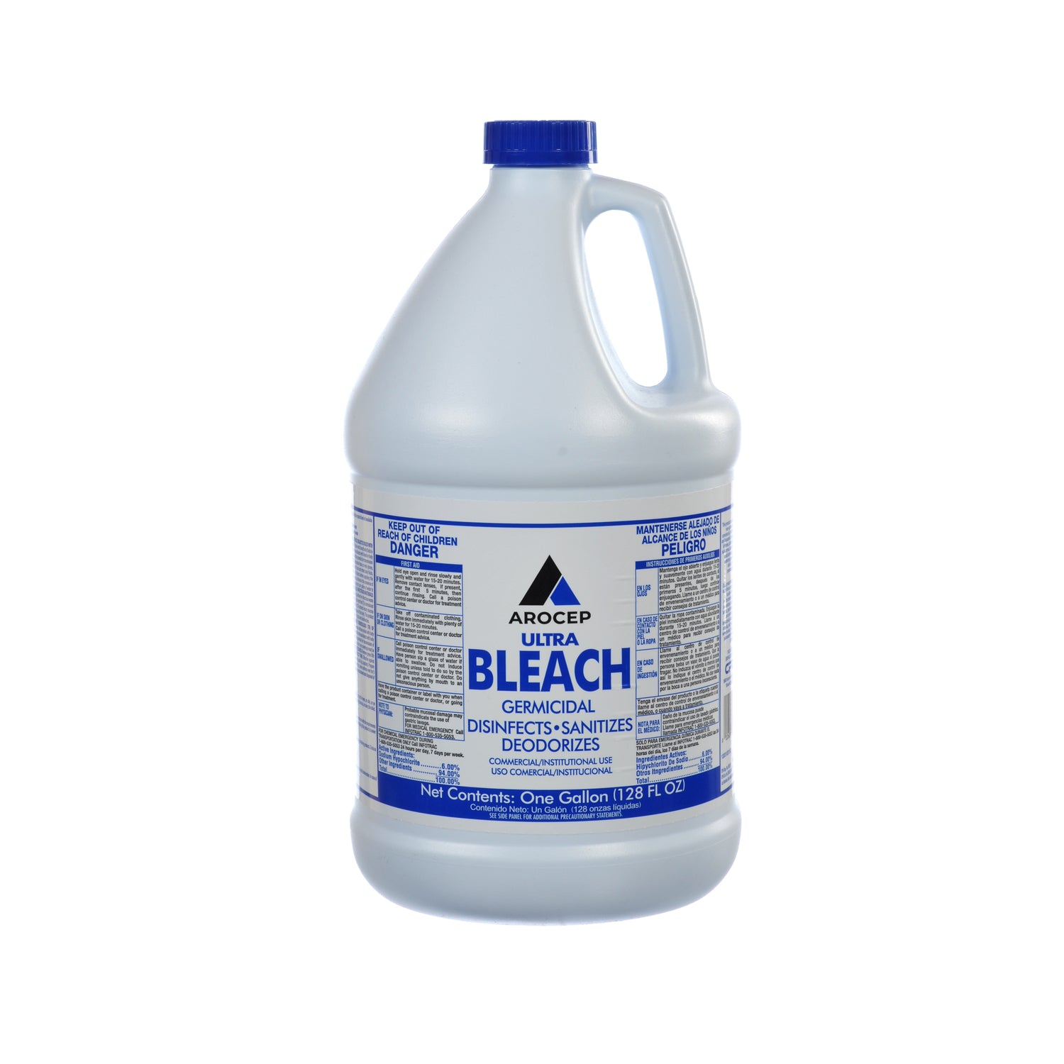 Arocep Regular Scent Disinfecting Bleach 128 oz - Case of 6