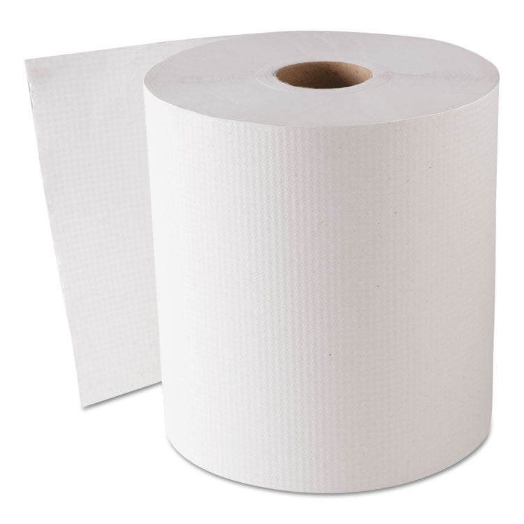 GEN - Hardwound Roll Towels, 8" x 800 ft, White, 6 Rolls/Carton (9178039)