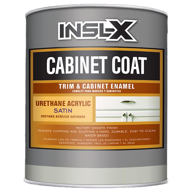 INSL-X - Insl-X Cabinet Coat Satin Base 4 Trim & Cabinet Enamel Interior 1 qt - Case of 4