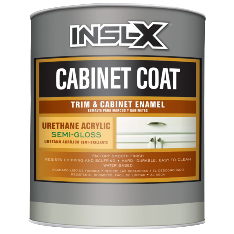 INSL-X - Insl-X Semi-Gloss White Trim & Cabinet Enamel Interior 1 qt