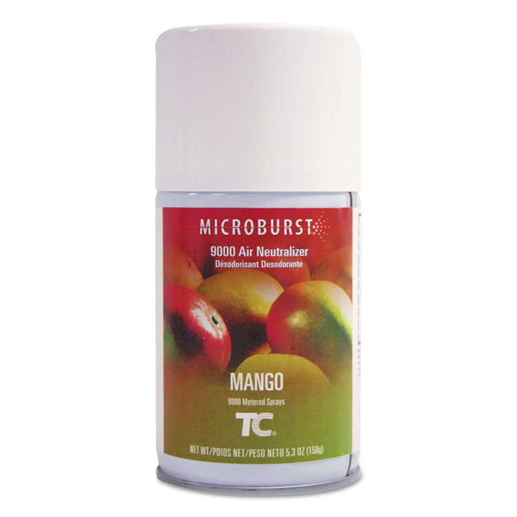 Rubbermaid Commercial - TC Microburst 9000 Air Freshener Refill, Mango, 5.3 oz Aerosol Spray, 4/Carton