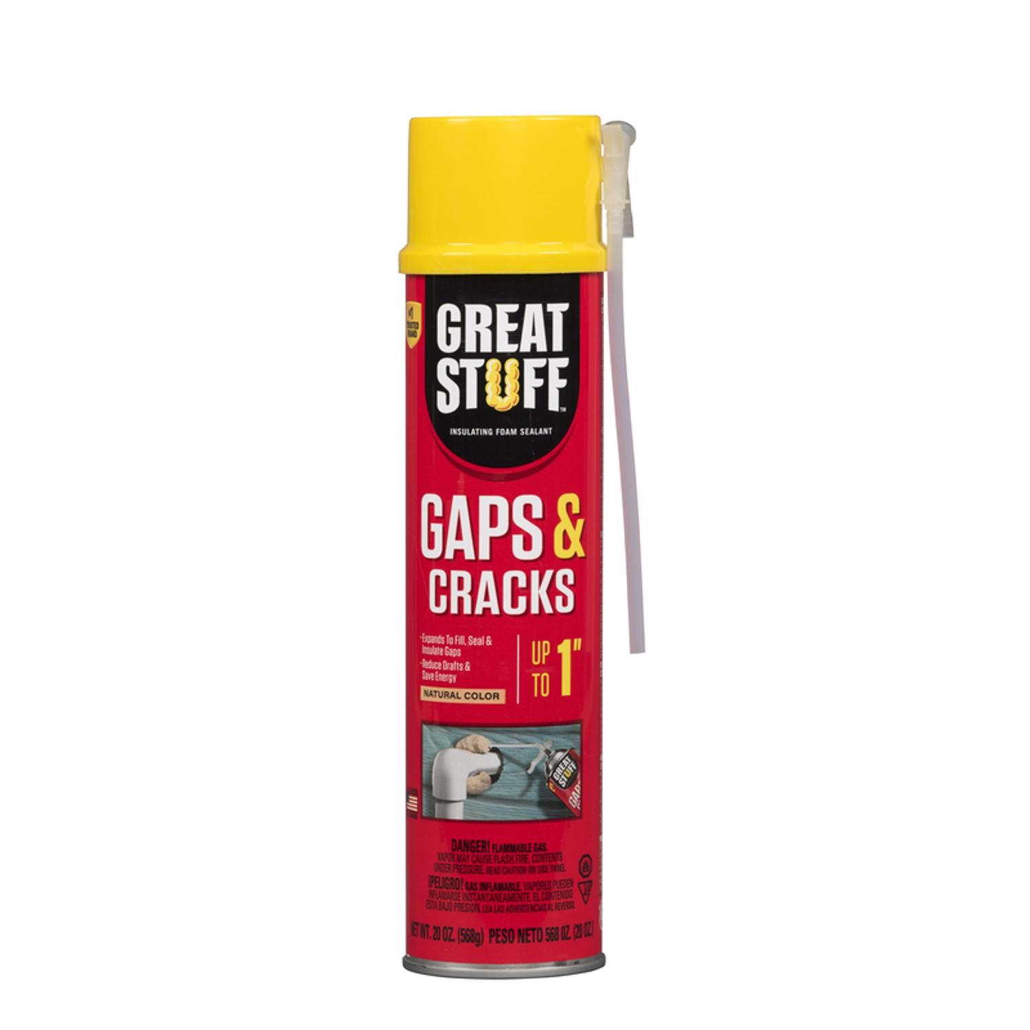 Great Stuff Gaps & Cracks Ivory Polyurethane Insulating Foam Sealant 20 oz - Case of 12