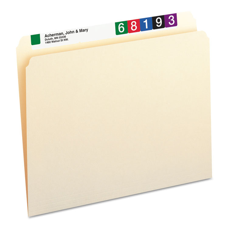 Smead - Manila File Folders, Straight Tabs, Letter Size, 0.75" Expansion, Manila, 100/Box (7774086)