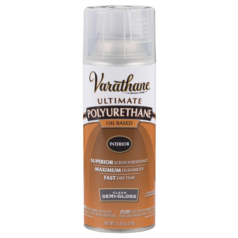 VARATHANE - Varathane Premium Semi-Gloss Clear Oil-Based Polyurethane Spray 11.25 oz