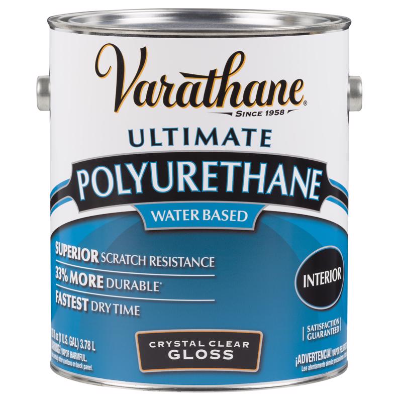 VARATHANE - Varathane Ultimate Gloss Crystal Clear Water-Based Polyurethane 1 gal - Case of 2