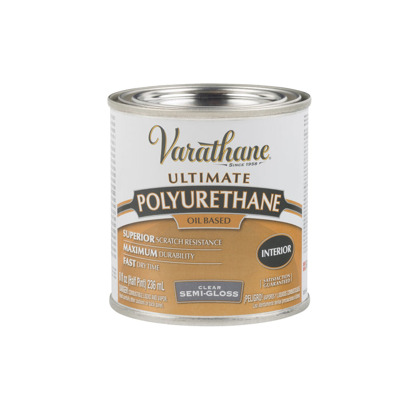 VARATHANE - Varathane Ultimate Semi-Gloss Clear Oil-Based Polyurethane 0.5 pt - Case of 4