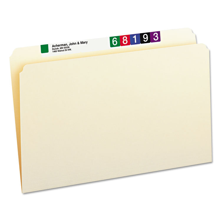 Smead - Manila File Folders, Straight Tabs, Legal Size, 0.75" Expansion, Manila, 100/Box (7774078)