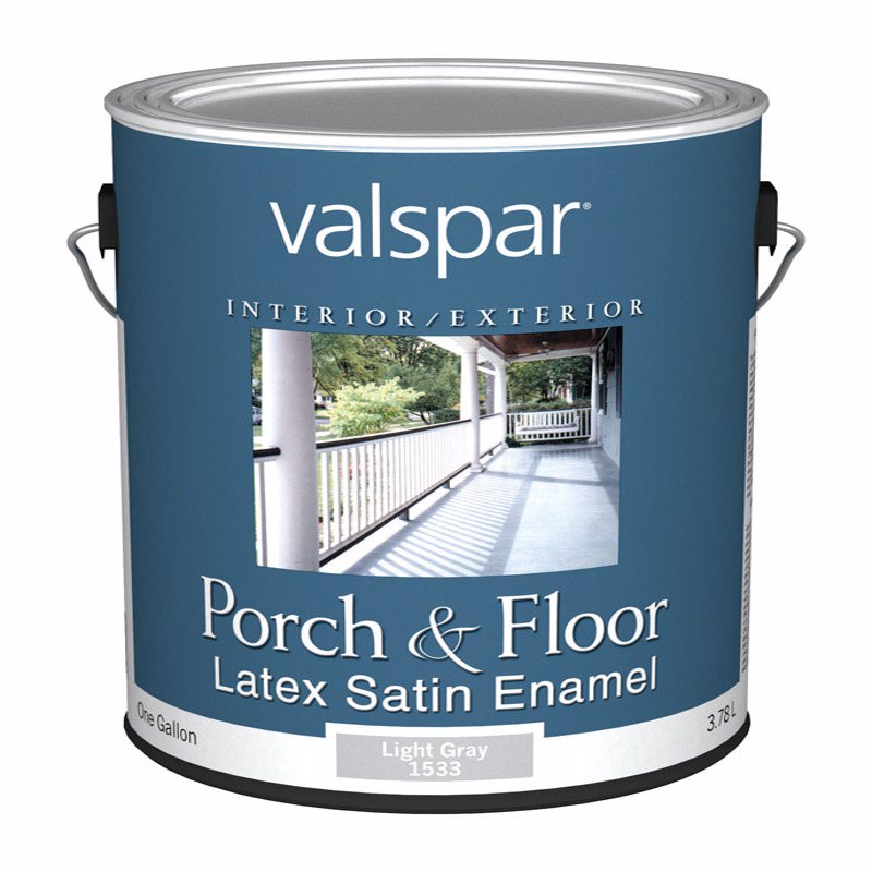 VALSPAR - Valspar Satin Light Gray Floor and Patio Coating 1 gal - Case of 2
