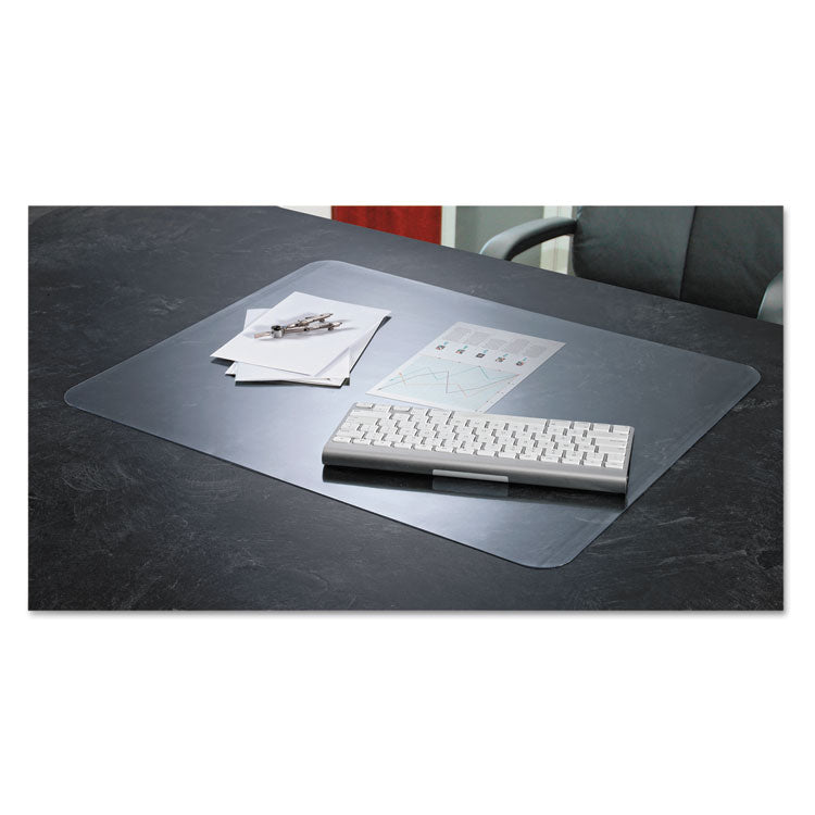 Artistic - KrystalView Desk Pad with Antimicrobial Protection, Matte Finish, 22 x 17,  Clear
